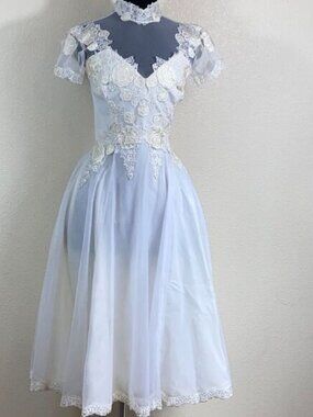 Vintage ILGWU Woman Wedding Dress Size S XS